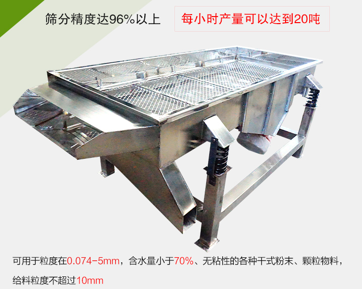 糧食篩分機(jī)各種干式粉末、顆粒物料，給料粒度不超過10mm